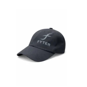 fyter unisex dri-fit cap black breathable adjustable sports cap for gym running and outdoor use