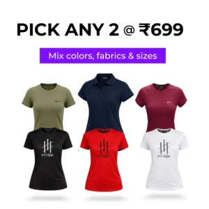 women dri fit t shirt combo offer pick any 2 ₹699 quick dry workout t shirts women