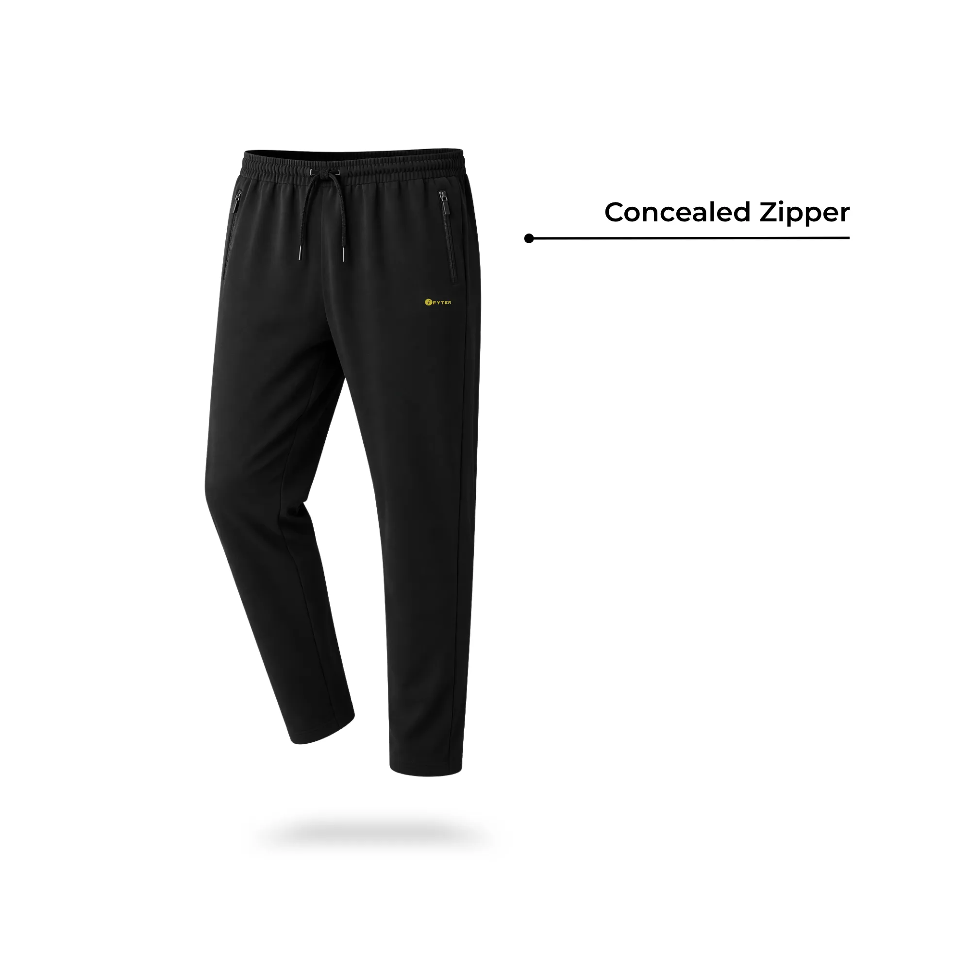 fyter men dri fit track pants combo lightweight 4 way stretch gym running pants pack