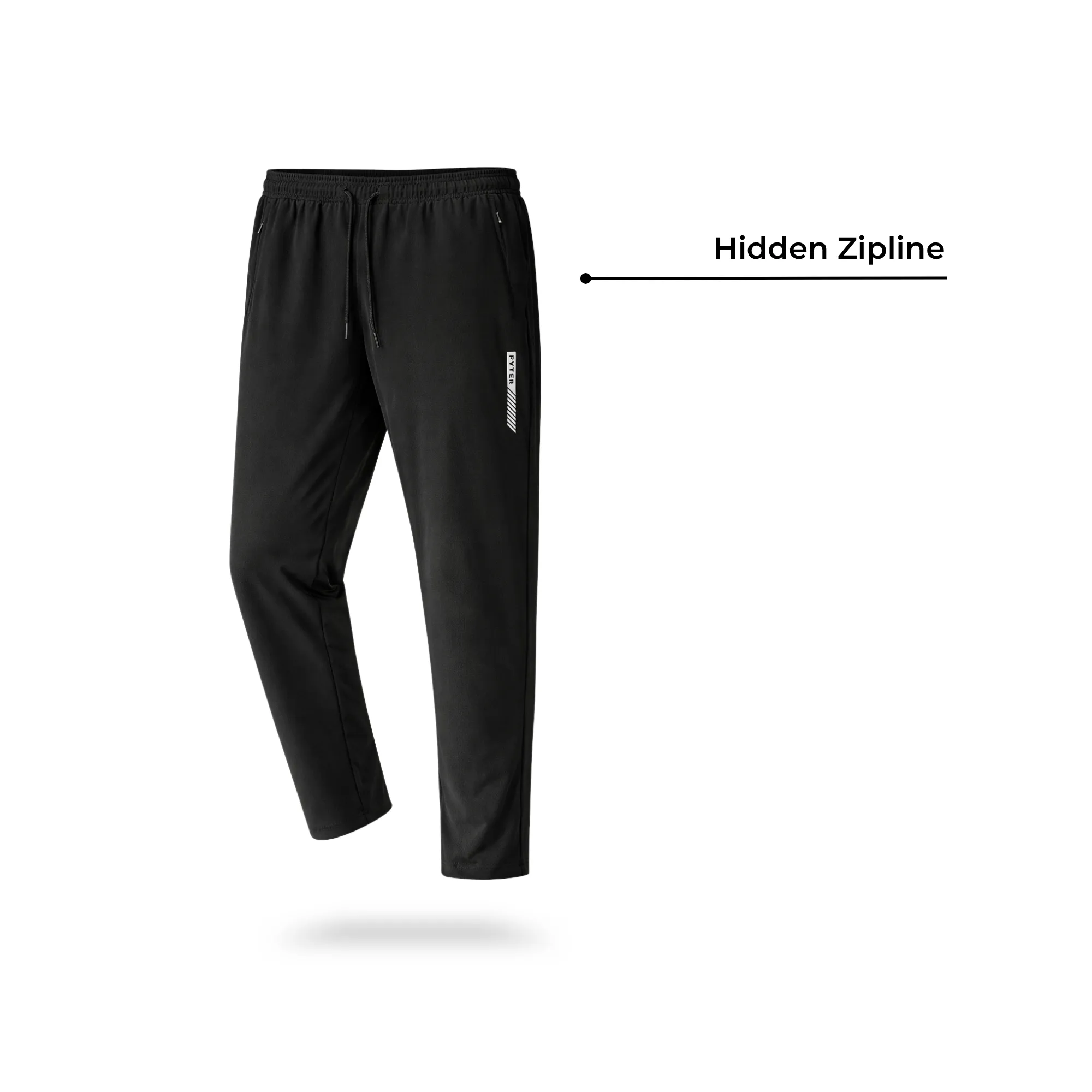 fyter men dri fit track pants combo lightweight 4 way stretch gym running pants pack