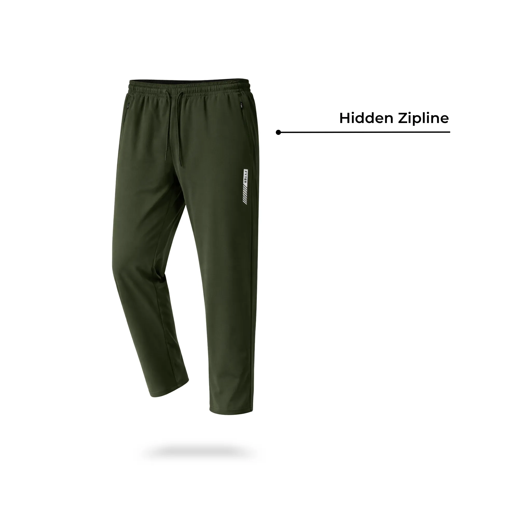 fyter men dri fit track pants combo lightweight 4 way stretch gym running pants pack