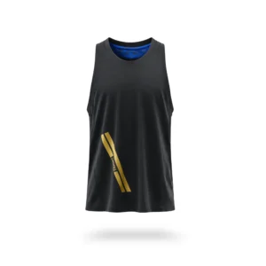 fyter mens dri-fit gym tank top black sleeveless breathable workout vest for gym training and fitness