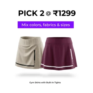 Women gym skirt combo offer