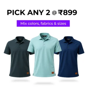 men dri fit polo t shirt combo with breathable micro mesh quick dry fabric