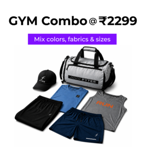men gym combo offer with gym bag cap t shirt sleeveless t shirt shorts and track pant